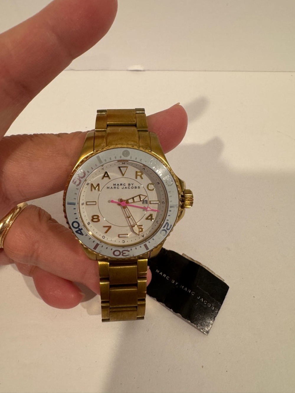 Marc by Marc Jacobs Gold Tone Bracelet Watch